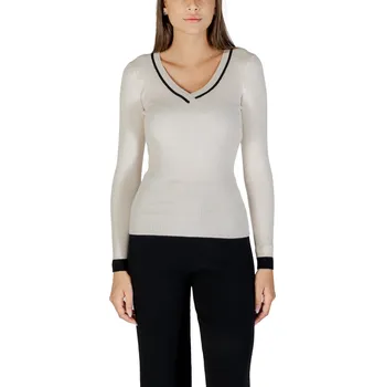 Dámský svetr Morgan De Toi svetr s výstřihem do V Morgan De Toi černá | krémová 3497263