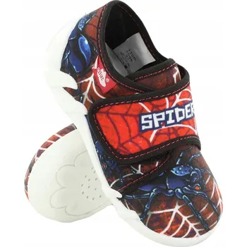 Dívčí bačkory Ren But dětské papuče na suchý zip červené, velikost 23