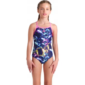 Dívčí plavky Dívčí plavky Arena Soap Bubbles Swimsuit Light 128