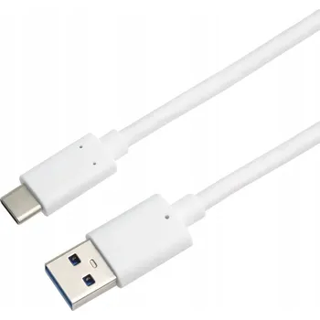 Datový kabel Kabel PremiumCord USB - USB-C 0,5 m bílý