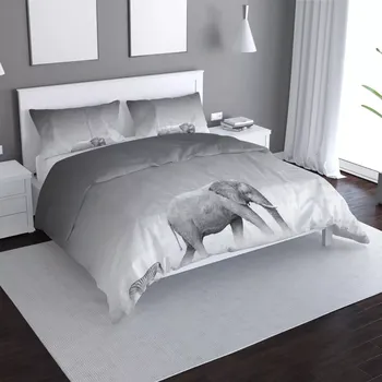 Povlečení Sablio Povlečení Slon a zebra - 140x200 / 90x70