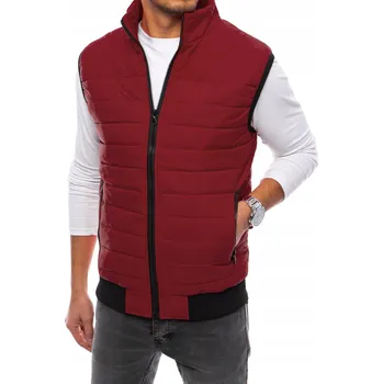 Pánská bunda DStreet pánská vesta tx4016_l červená, velikost L