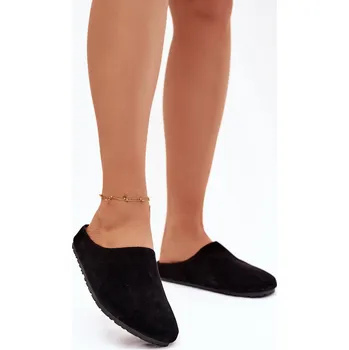 Dámské pantofle Boto Dámské pantofle z eko semiše Kalvess Barva: Černá, Velikost: 36