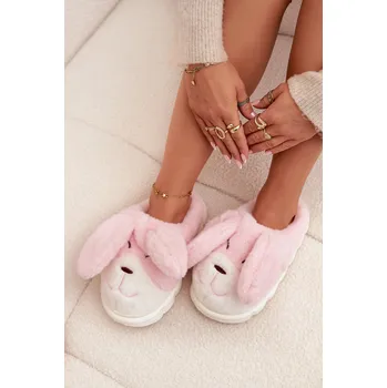 Dámské pantofle Boto Kožešinové dámské pantofle pejskové Faylen Barva: Růžová, Velikost: 40/41