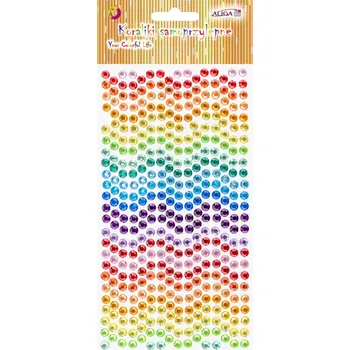 Výtvarná sada Kamínky samolepící barevné na blistru