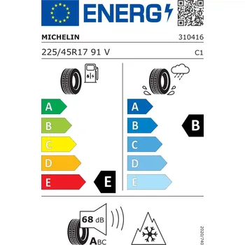 Zimní osobní pneu Zimní pneumatika Michelin Alpin 5 225/45 R17 91 V, výborná přilnavost na sněhu (3PMSF), run flat