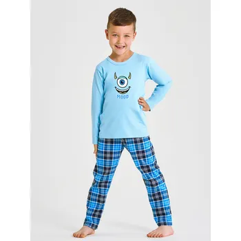 Pánské pyžamo Pyžamo Taro Joel 3500 Dlouhý rukáv/nohavice 122-140 Z25/26 modré 122