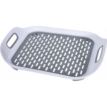 Odkapávač na nádobí Podložka do dřezu s úchyty, 36 x 32 cm
