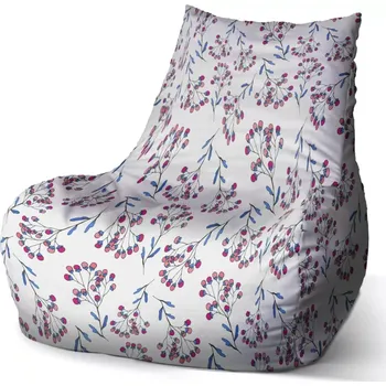 Sedací pytel Sablio Sedací vak Bean Jeřabiny - 60 x 70 x 70 cm