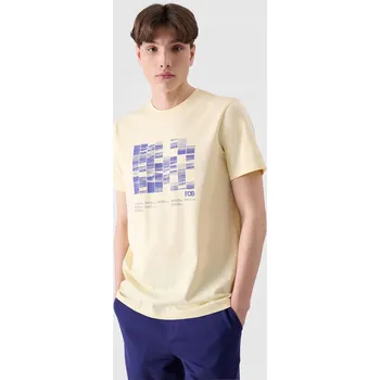 4F Pánské tričko Tričko Bavlněné Klasického Střihu TTSHM2107 > XXL