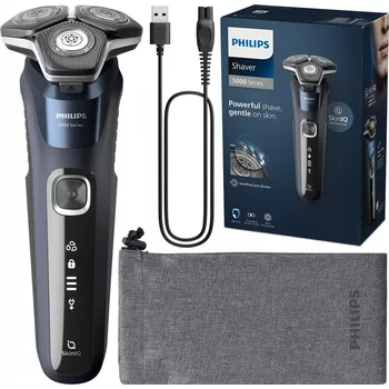 Holicí strojek PHILIPS 5000 SERIES S5885/10 SkinIQ VODĚODOLNÝ ELEKTRICKÝ HOLICÍ STROJEK S POUZDRO