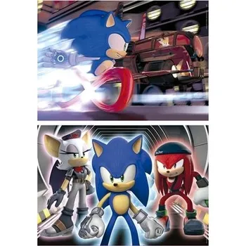 Puzzle Educa Puzzle 2 x 100 Sonic Prime - Fluorescenční