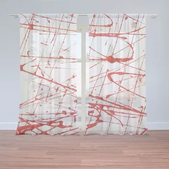 Záclona Sablio Záclony Krvavé cákance: 2ks 150x250cm