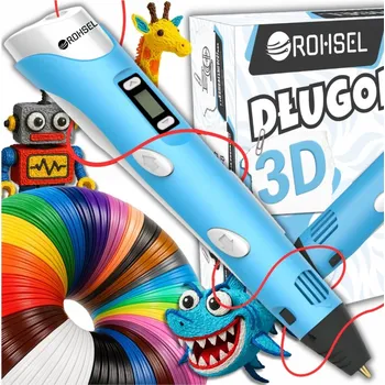 Zabezpečení domácnosti PROPISKA PRO DĚTI KREATIVNÍ SADA 3D + NÁPLNĚ 160 METRŮ + ŠABLONY