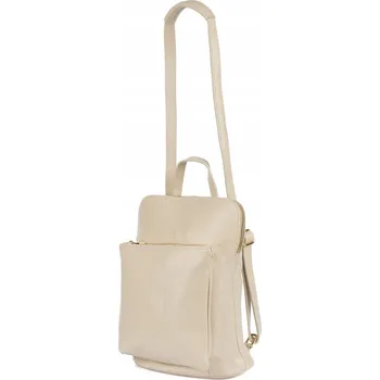 Kabelka Kožený batoh dámský kabelka 2v1 elegantní A4 italský prostorný klasický