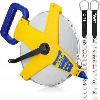 metr TAŚMA MIERNICZA 100M TAŚMA ROLKOWA MIARKA Svinovací metr 100 m