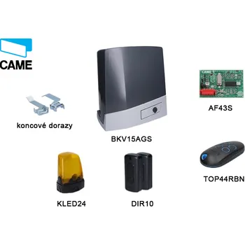 Pohon brány Sada pohonů pro posuvnou bránu do 2000 kg, CAME BKV20AGS (D)