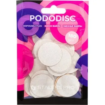 Vrták Staleks Vyměnitelné pilníky do disku pro pedikúru Pododisc L 180 Grit (50 ks)
