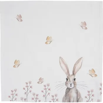 Sada 6 ks ubrousků z bavlny Rustic Easter Bunny - 40*40 cm