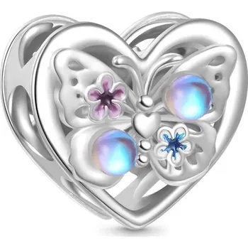 Přívěsek Stříbrný přívěsek motýl vážka tulipán | přívěsek, šperk - B4139