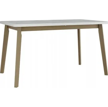 Jídelní stůl Kuchyňský stůl Veneti obdélníkový bílý 80 x 140 x 75 cm