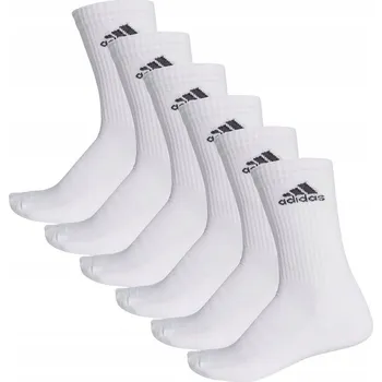 Adidas Ponožky adidas Cushioned Crew Socks 3P bílé, velikost 46-49