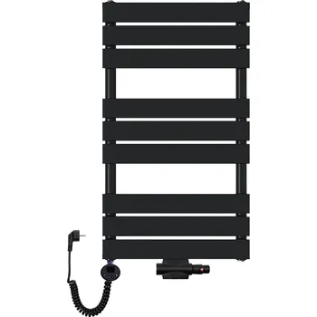 Radiátor Koupelnový radiátor kombinovaný Mila 900x500 černý žebříkový