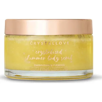 Tělový peeling CRYSTALLOVE Přírodní cukrový peeling na tělo s prachem z křišťál horského