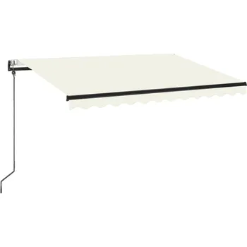 Markýza Výsuvná zahradní markýza 350x250 cm krémová antracitová 230V