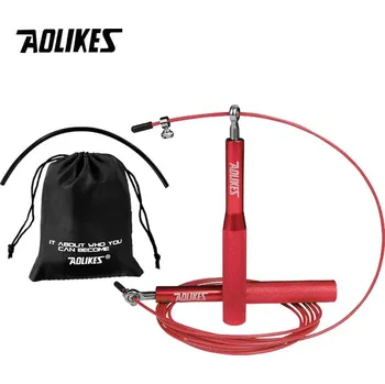 Švihadlo Rychlostní švihadlo Aolikes pro crossfit | švihadlo, fitness pomůcka - Červený