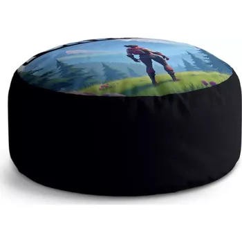 Taburet Sablio Taburet Circle FORTNITE Horská krajina: 38x48 cm