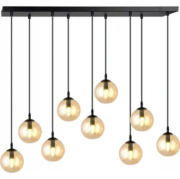 Emibig COSMO 9 BL MIODOWY Závěsné svítidlo Ocel lakovaná sklo Černá