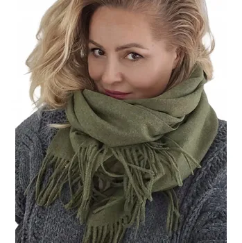 Šála Agrafka šála zelená 200 cm - žena