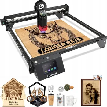 Zabezpečení domácnosti 3D tiskárna Longer Laserová gravírka RAY5 60W, spiklenecký plotr