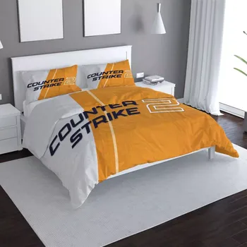 Povlečení Sablio Povlečení Counter Strike 2 Oranžová - 140x200 / 90x70