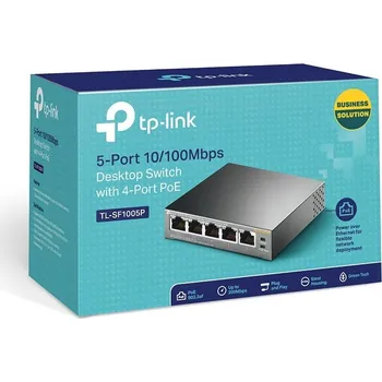 Switch Switch TP-Link TL-SF1005P 5 portů černý