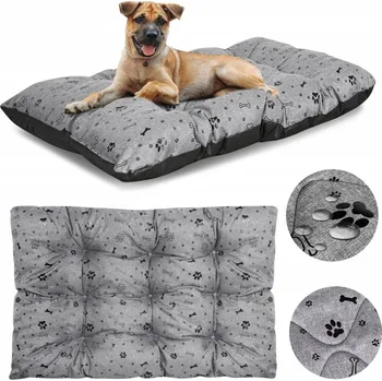 Pelíšek pro psa Pelíšek pro psa polštář PRESTIGE 100 x 70 cm, voděodolné černé kosti