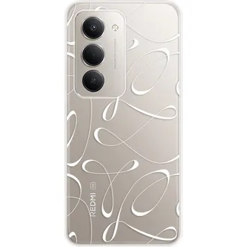 Telefonní příslušenství Odolné silikonové pouzdro iSaprio - Fancy - white - Xiaomi Redmi 15 5G
