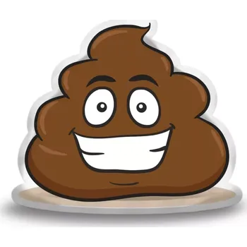 Polštář Sablio 3D polštář ve tvaru Poop