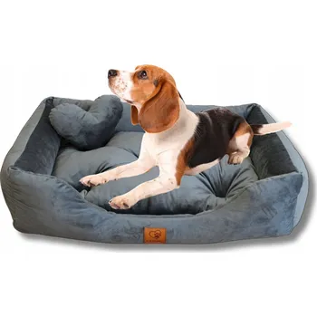 Pelíšek pro psa Pelíšek pro psa, pohovka, velurový, královská modrá 90x75 cm, velikost L, PERRO