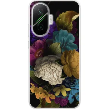 Pouzdro na mobilní telefon Odolné silikonové pouzdro iSaprio - Dark Flowers - Poco F7