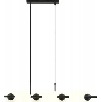 Emibig RORY 8 OPAL Závěsné svítidlo Ocel lakovaná sklo Černá 10W MAX