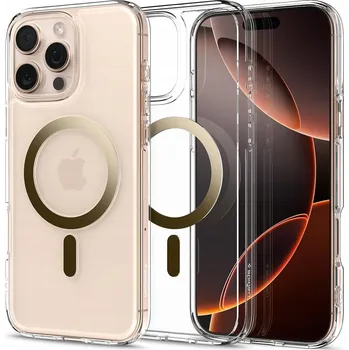 Pouzdro na mobilní telefon Zadní Kryt Spigen pro Apple iPhone 16 Pro Ultra Hybrid Mag Gold zlatý