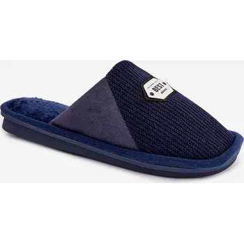 Dámské sandále Boto Pánské pantofle s nášivkou Presine Barva: Modrá, Velikost: 42