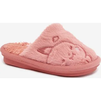 Chlapecké bačkory BEFADO Dětské pantofle s kožíškem Norene Barva: Růžová, Velikost: 33