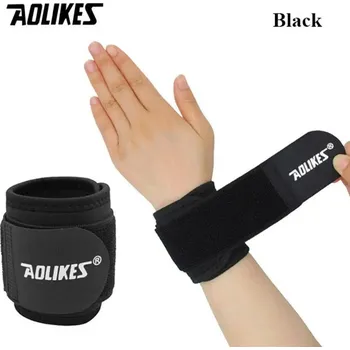 Elastická bandáž na zápěstí fitness | bandáž, ortéza - Černý