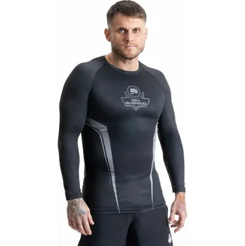 Oblečení pro bojové sporty Rashguard šedý s dlouhým rukávem a logem DBX Bushido NEPLATÍ