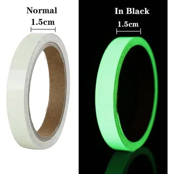 Samolepící dekorace Svítící fluorescenční páska 1m samolepící | dekorace - Zelená