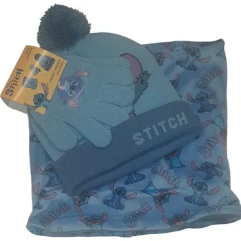 Čepice STITCH SADA: ČEPICE NÁKRČNÍK , RUKAVICE