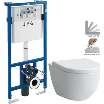 JIKA předstěnový instalační systém bez tlačítka + WC LAUFEN PRO + SEDÁTKO H895652 X LP3